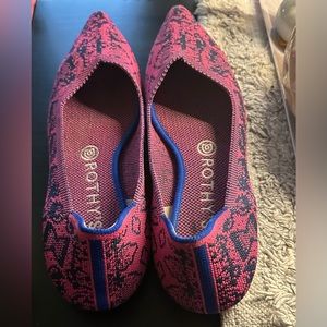Rothy’s The Point Flat: Hot Pink Cheetah Print